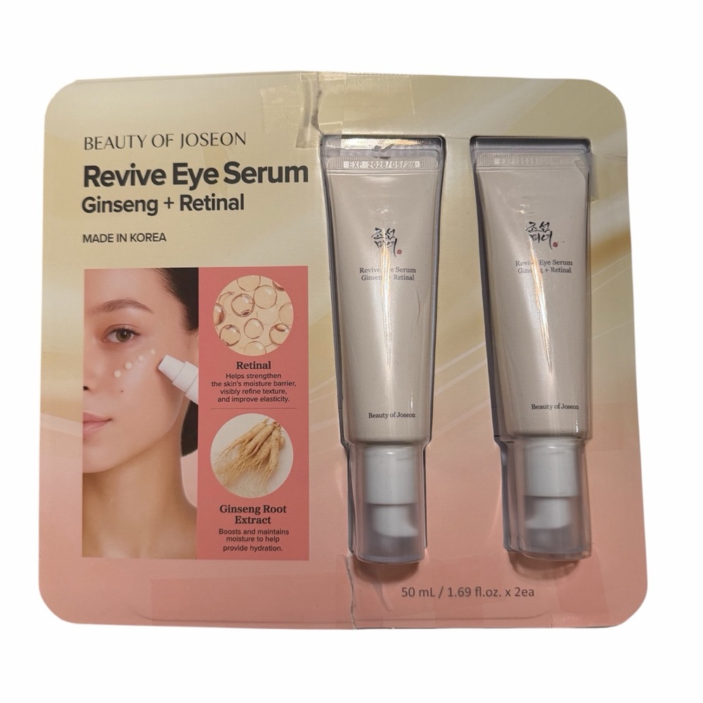 Beauty of Joseon Revive Eye Serum Ginseng+Retinol Set 2 pack New Open Box